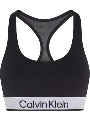 Calvin Klein Kadın Marka Logolu Elastik Bel Bantlı Siyah Spor Sütyeni 00GWS4K170-BAE