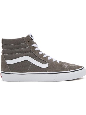 Vans Sk8-Hi Kadın Spor Ayakkabı Gri Renk Nefes Alabilir Yapı ile Günlük Kullanıma Uygun