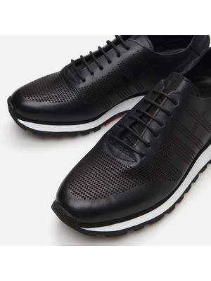 Hotiç 02Ayh282300A680 Deri Lacivert Erkek Spor Ayakkabı