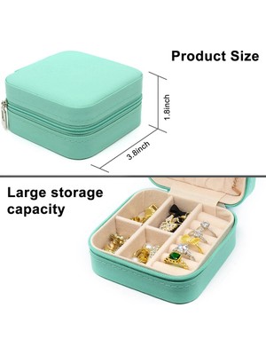 Archive Taşınabilir Takı Saklama Kutusu Seyahat Organizatör Vaka Deri Saklama Küpe Kolye Yüzük Takı Organizatör Ekran B,организаторы Hmoe (Yurt Dışından)