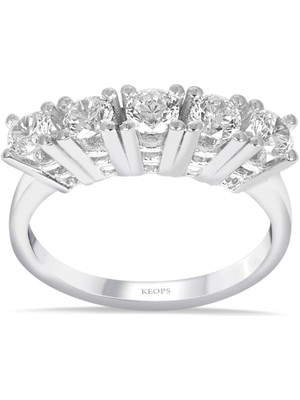 Keops Pırlanta G Renk 0.75 Karat Pırlanta Beştaş Yüzük