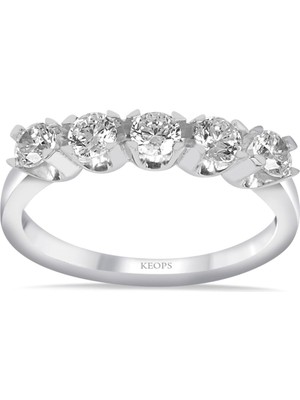 Keops Pırlanta G Renk 0.50 Karat Pırlanta Beştaş Yüzük