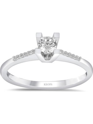 Keops Pırlanta Toplam 0,39 Karat Pırlanta Tektaş Yüzük