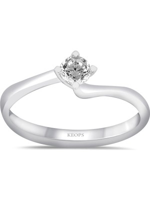 Keops Pırlanta G Renk 0.20 Karat Pırlanta Tektaş Yüzük