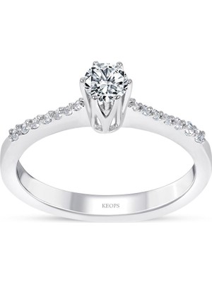 Keops Pırlanta Toplam 0.36 Karat Pırlanta Tektaş Yüzük