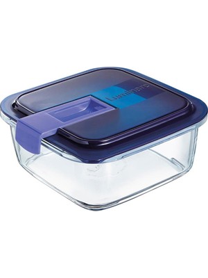 Luminarc Temp Easy Box Kare 76 CC Mavi Kapak