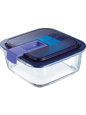 Luminarc Temp Easy Box Kare 122 CC Mavi Kapak