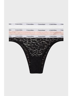 Calvin Klein Dantelli 3 Pack Brazilian Külot 000QD5225EN8I Bayan Külot 000QD5225E N8I