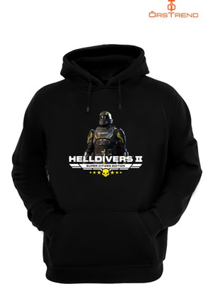 Ors Trend Helldiver's 2 Kapşonlu Sweatshirt