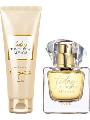 Avon Tta Today Kadın Parfüm ve Vücut Losyonu Seti 50 ml EDP Lüks Hediyelik Paket