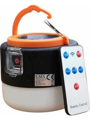 Cata Urla Şarjlı Solar Kamp Feneri Beyaz CT-4289