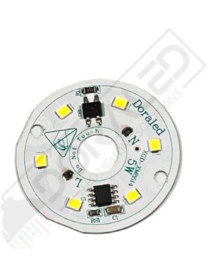 Dora Led 220 Volt 5 Watt Smd 5630 Ledli Led Modül Beyaz 10mm Delik Çaplı 220V 5W Avize Ledi 40mm(3 Adet)