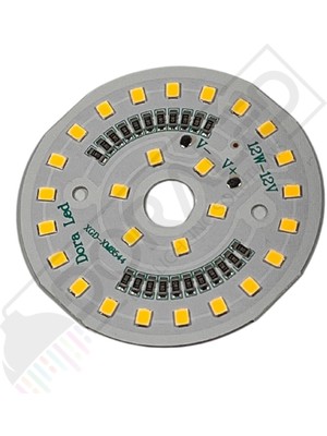 Dora Led 12Volt 12Watt Smd 5630 Ledli Led Modül Gün Işığı 10mm Delik Çaplı 12V 12W Avize Ledi 60mm(3 Adet)