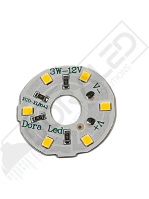 12Volt 3Watt Smd 5630 Ledli Led Modül Gün Işığı 10mm Delik Çaplı 12V 3W Avize Ledi 30mm(3 Adet)