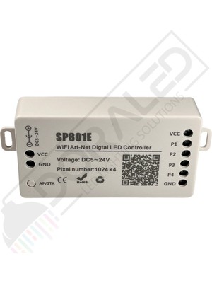 Dora Led SP801E Wifi Art-Net LED Denetleyici WS2811-WS2812B Pixel Şerit LED ve Matris