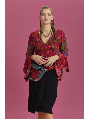 Los Banditos Ispanyol Kol Crop Bluz