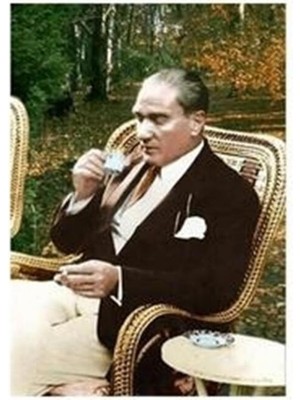 I Am Art Atatürk Kahve Keyfi Kasnaklı Sayılarla Boyama Seti