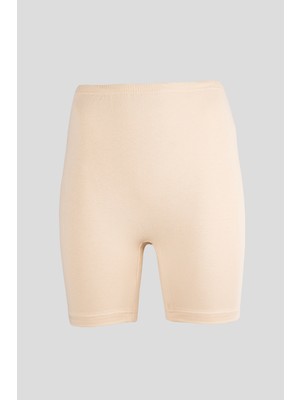 Ceylanoğlu 4'lü Bayan Likralı Katlamalı TAYT-282 Ten