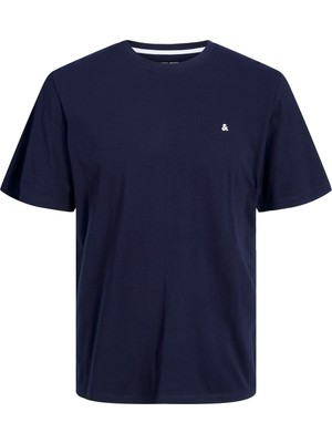 Jack & Jones Jjepaulos Büyük Beden Bisiklet Yaka Pamuklu T Shirt Erkek T Shirt 12253778