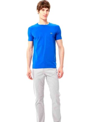 Lacoste Basıc Saks Mavi Regular Fit Tshırt