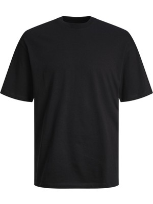 Jack & Jones JJEBRADLEY TEE SS O-NECK Siyah Erkek Kısa Kol T-Shirt