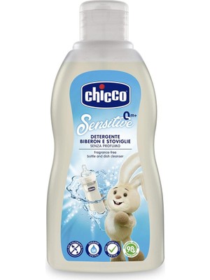 Chicco Biberon Emzik ve Aksesuarlar için 300 ml Temizleyici %98 Doğal İçeriklerle Hassas Temizlik