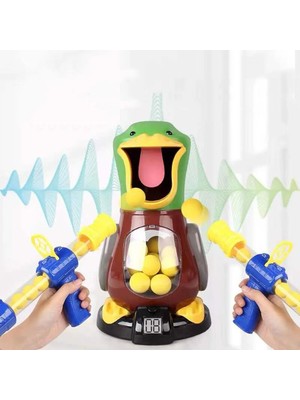 Hava Pompası Hedef Atış Oyunu Atış Oyunları Oyuncak Tabanca Ördek Hava ile Çalışan Tabanca Yumuşak Kurşun Topu Elektronik Puanlama Oyunu Oyuncaklar Çocuklar Için