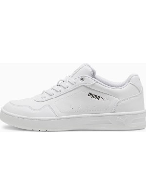 Puma Court Classy Beyaz-Gümüş Kadın Günlük Ayakkabı