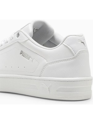 Puma Court Classy Beyaz-Gümüş Kadın Günlük Ayakkabı