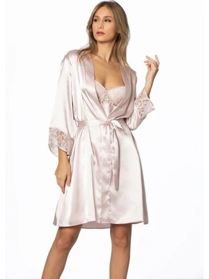 Pierre Cardin Pierre  Cardin  4075  Dantelli Gecelik Sabahlık Takım