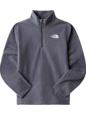 The North Face Teen Glacıer 1/4 Zıp Çocuk Polar Gri