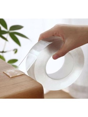 Mrt Bilişim 3 Metre Çift Taraflı Nano Teknolojili Süper Güçlü Bant Extra Güçlü Duvar Çerçeve Yapıştırıcı