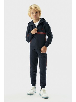 Bikkembergs  Erkek Çocuk Lacivert Eşofman Üstü 23FW0BK1933