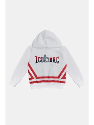 Iceberg Erkek Çocuk Beyaz Sweatshirt 23SSIMF3103