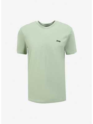 Jeep Mint Erkek Bisiklet Yaka Baskılı T-Shirt J4SM-TST7245
