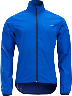 Decathlon Triban RC100 Mavi Erkek Bisiklet Yağmurluğu Su Geçirmez Özellikli S Beden