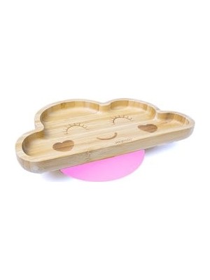 Jellyboon Bambu Bulut Pembe Vakumlu Tabak