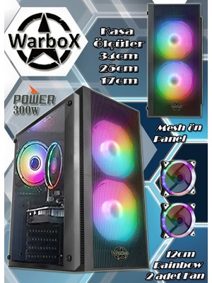 Warbox Geyşa Eko İ5 3470 8gb 128gb SSD 250gb HDD GT 730-4gb E.Kartı 19.5 HD Monitör