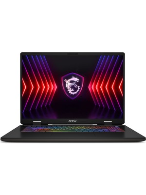 MSI SWORD 17 HX B14VGKG-054XTR Intel Core i7 14700HX 32GB 1TB SSD RTX4070 Freedos 17" FHD+ 165Hz Taşınabilir Bilgisayar