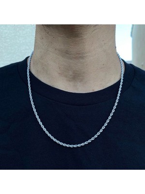 CAPO By Aytaç Yamaç Burgu Model Çelik Erkek Zincir Kolye 65CM 2mm