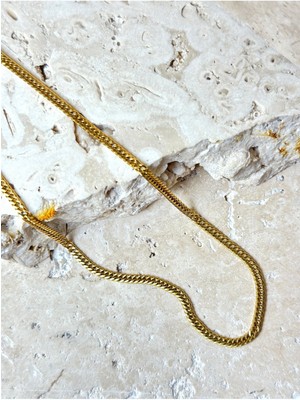 CAPO By Aytaç Yamaç Küba Model Çelik Gold Zincir Erkek Kolye