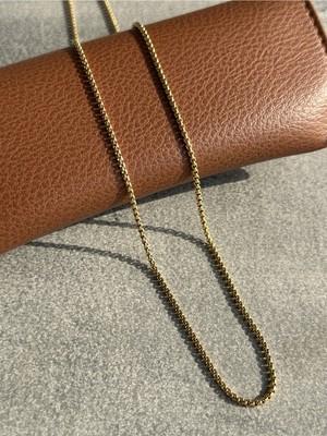 CAPO By Aytaç Yamaç Altın Yuvarlak Link Zincir Kolye 316L Çelik Kolye