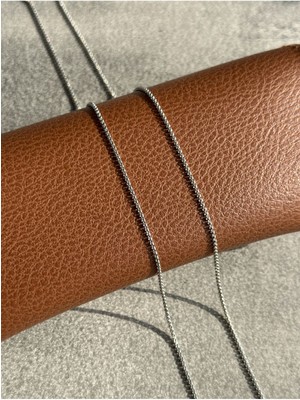 CAPO By Aytaç Yamaç Gümüş Rengi Link Zincir Kolye Unisex Paslanmaz Çelik Kolye