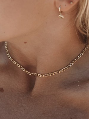 CAPO By Aytaç Yamaç Figaro Zincir Kolye Çelik Zincir Kolye