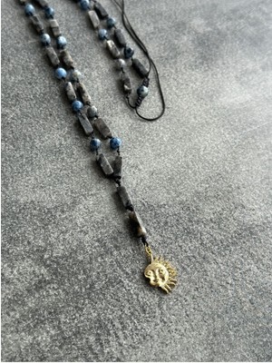 CAPO By Aytaç Yamaç Helios Kolye Doğal Taş Larvakit ve Dumortierit Kolye