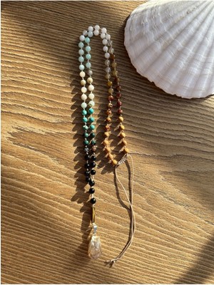 CAPO By Aytaç Yamaç Sitrin Doğal Taşlı El Yapımı Çakra Kolye Burç Kolyesi