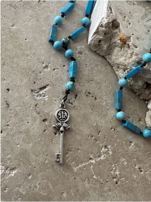 CAPO By Aytaç Yamaç Varisit ve Turkuaz Taşlı Doğal Taş Kolye