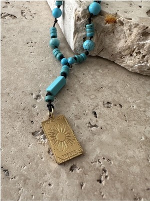 CAPO By Aytaç Yamaç Turkuaz Taşlı Tesbih Kolye