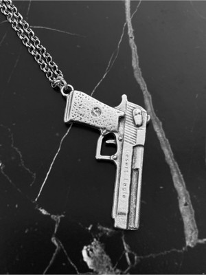 CAPO By Aytaç Yamaç Desert Eagle Kolye Eskitme Gümüş Kaplama