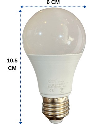 Cata CT-4266 12W 6400K (Beyaz Işık) E27 Duylu LED Ampul (8 Adet)